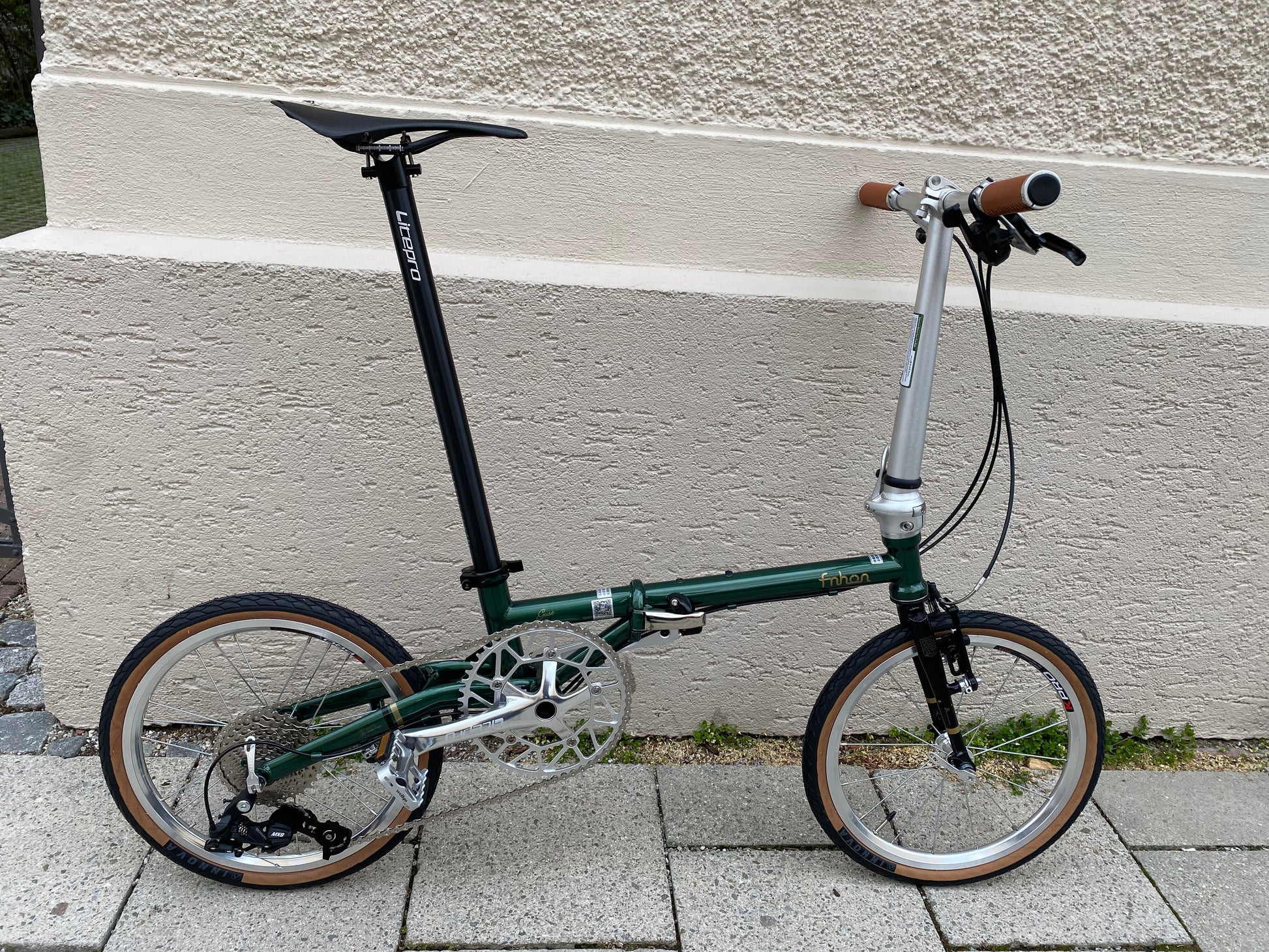 klapprad gold FNHON Gust 16 Zoll – Hochwertiges Klapprad für Stadt & Alltag